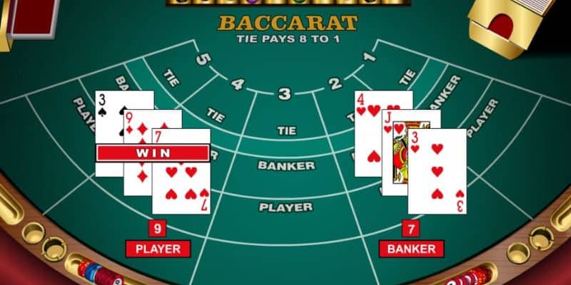 Quy tắc chia và rút lá bài chuẩn trong baccarat